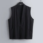 Sleeveless Button Vest