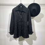 Disc Button Jacquard Vintage Shirt
