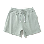 Vertical Striped Cotton Sport Home Shorts