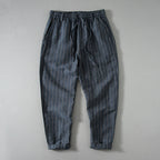 Vertical Striped Retro Thin Linen Loose Harem Pants