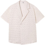 Crinkled Embossed Thin Shirt