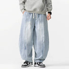 Japanese Retro Machete Denim Loose Wide-leg Harem Pants
