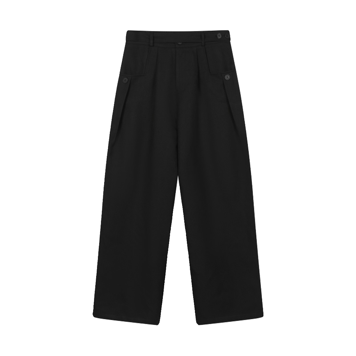 Straight Loose Drape Wide-leg Pants