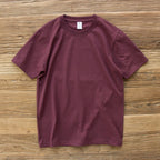 Solid Color Round Neck Loose Casual T-shirt