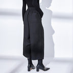 Black Casual Straight Pants