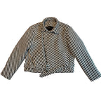 Striped Padded Cropped Jacket