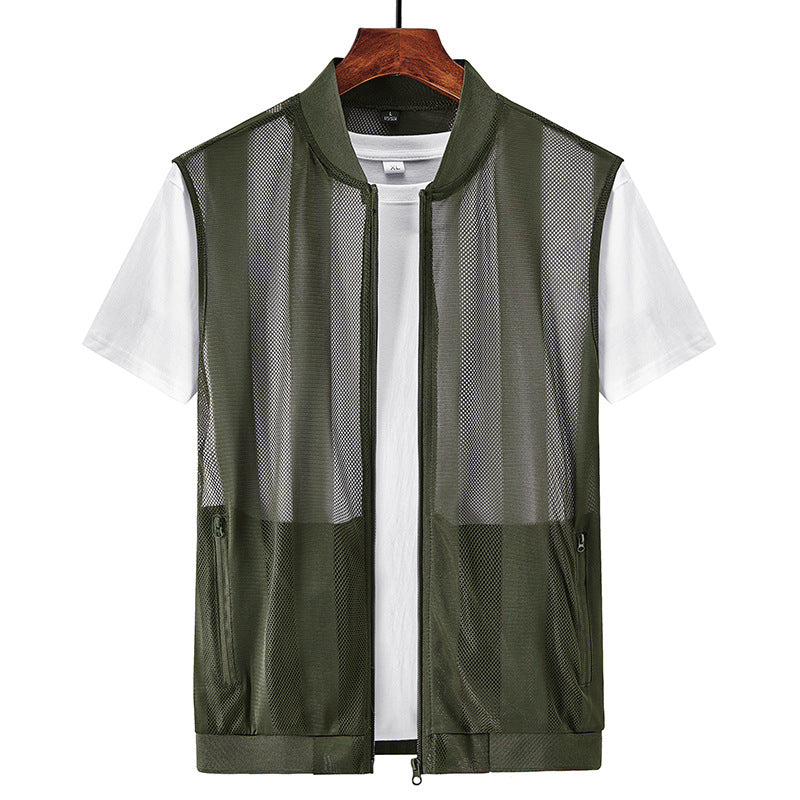 Summer Ultra Thin Mesh Vest Jacket