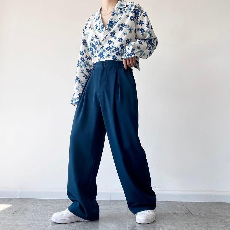 Retro Straight-leg Trousers
