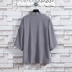Thin Cotton And Linen Loose Cardigan