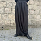 Irregular Wide-leg Multi-layered Pleated Harem Pants