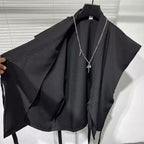 Vintage Lace-Up Loose Sleeveless Shirt