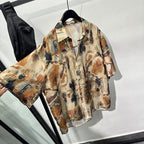 Vintage Distressed Loose Lapel Shirt