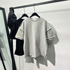 Fake Two-piece Loose Round Neck T-shirt