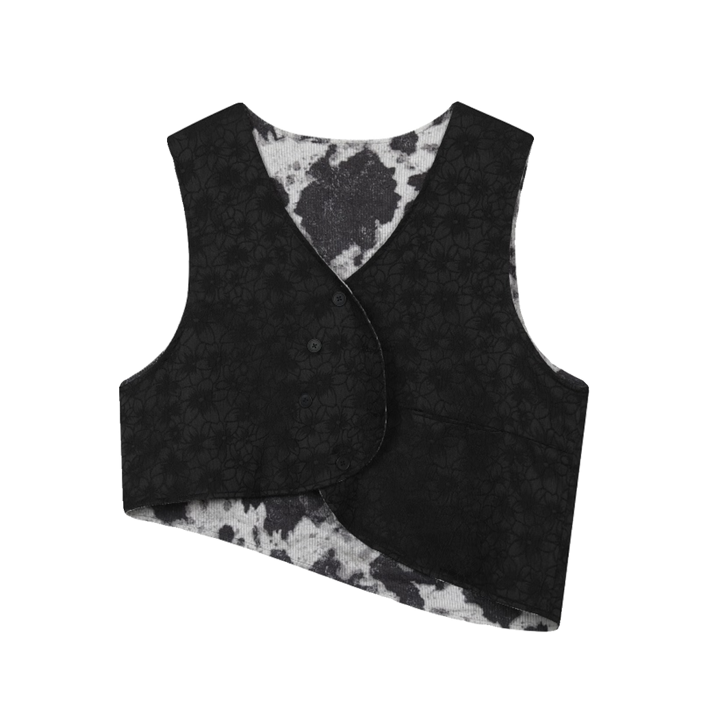 Vintage Jacquard Reversible Vest