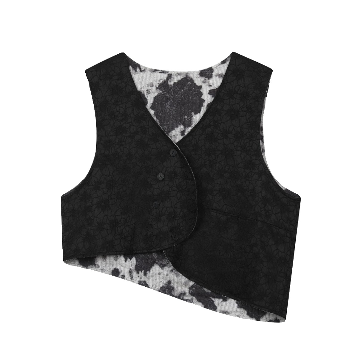 Vintage Jacquard Reversible Vest