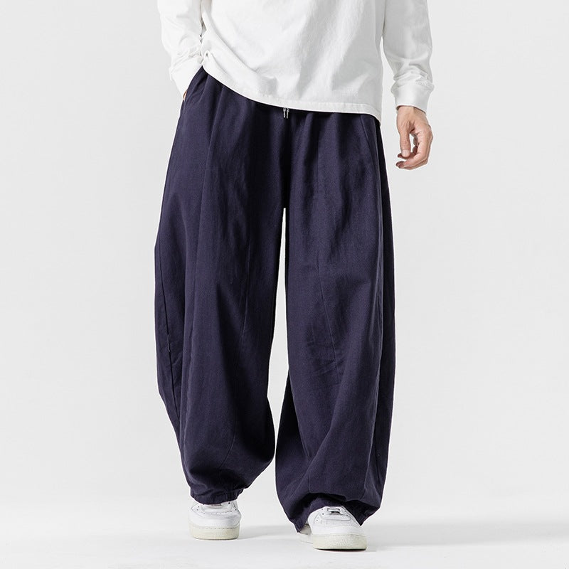 Japanese Retro Loose Wide-leg Harem Pants
