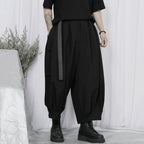Japanese Large Pocket Casual Wide-leg Pants Hakama