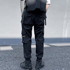 Techwear Contrast Cargo Pants