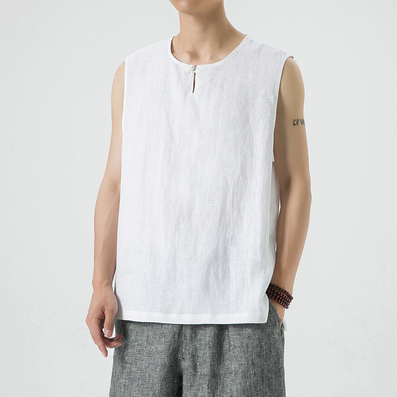 Linen Vintage Loose Vest