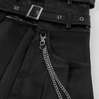 Dark Rock Gothic Pleat Skirt