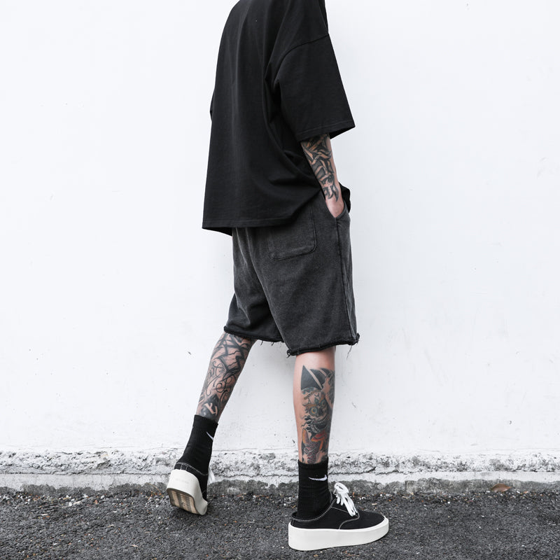 Raw Edge Loose Casual Shorts