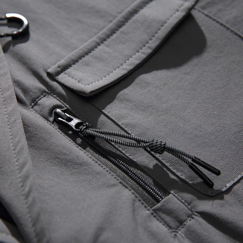 Loose-fitting Curved Lapel Blazer