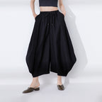 Casual Loose Wide-leg Curved Nine-point Bloomers