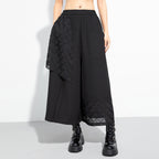 Paneled Wide-leg Cropped Trousers