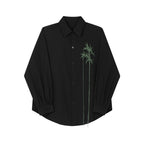 Slub Embroidered Streamer Shirt