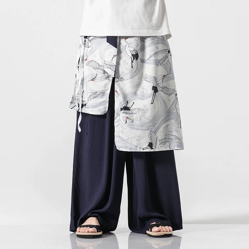 Loose Straight Hanfu Casual Pants