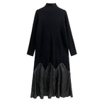French Patchwork Knitted Dress