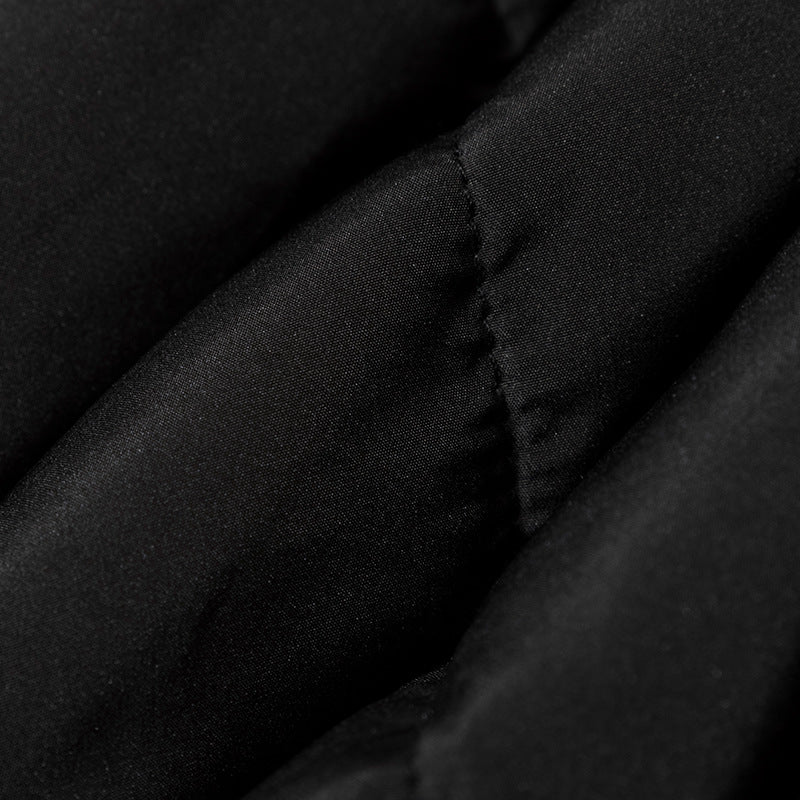 Japanese Retro Solid Color Silhouette Stand Collar Cotton Coat