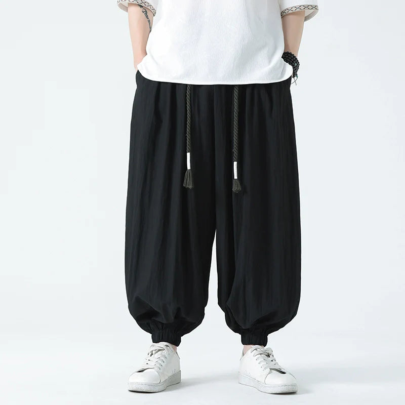 Loose Draped Cuff Bloomers