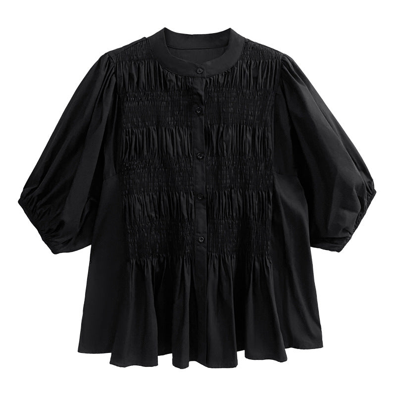 Crumpled Lantern Short Sleeve Shirt