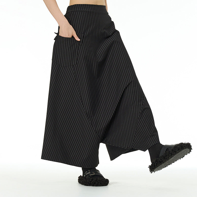 Loose Casual Wide-leg Crotch Pants