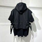 Loose Hooded Vest