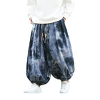 Ink Tie-Dyed Casual Pants Loose Bloomers Harem Pants