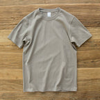 Solid Color Round Neck Loose Casual T-shirt