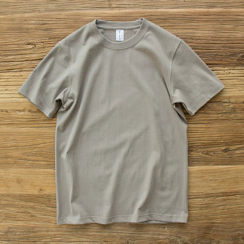 Solid Color Round Neck Loose Casual T-shirt