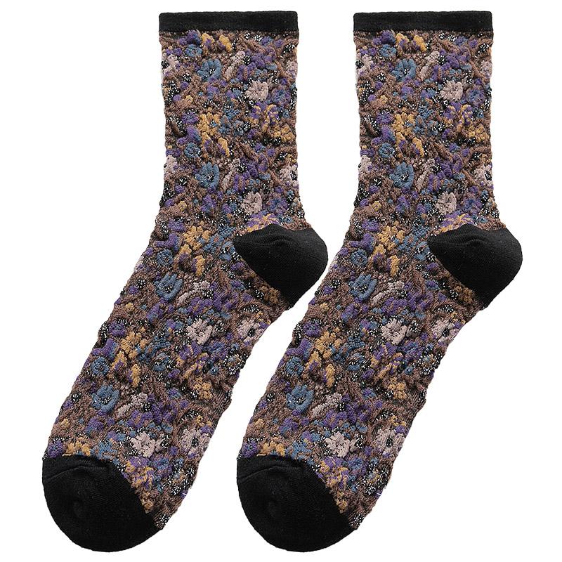 Winter  Ethnic Cute Floral Socks