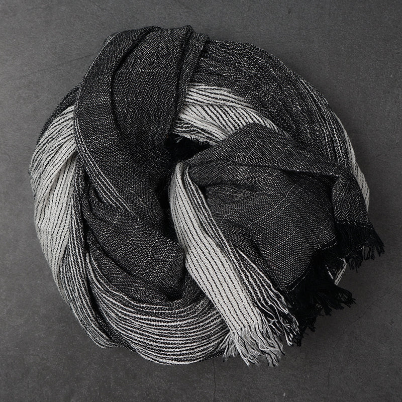 Pinstripe Vintage Colorblock Scarf