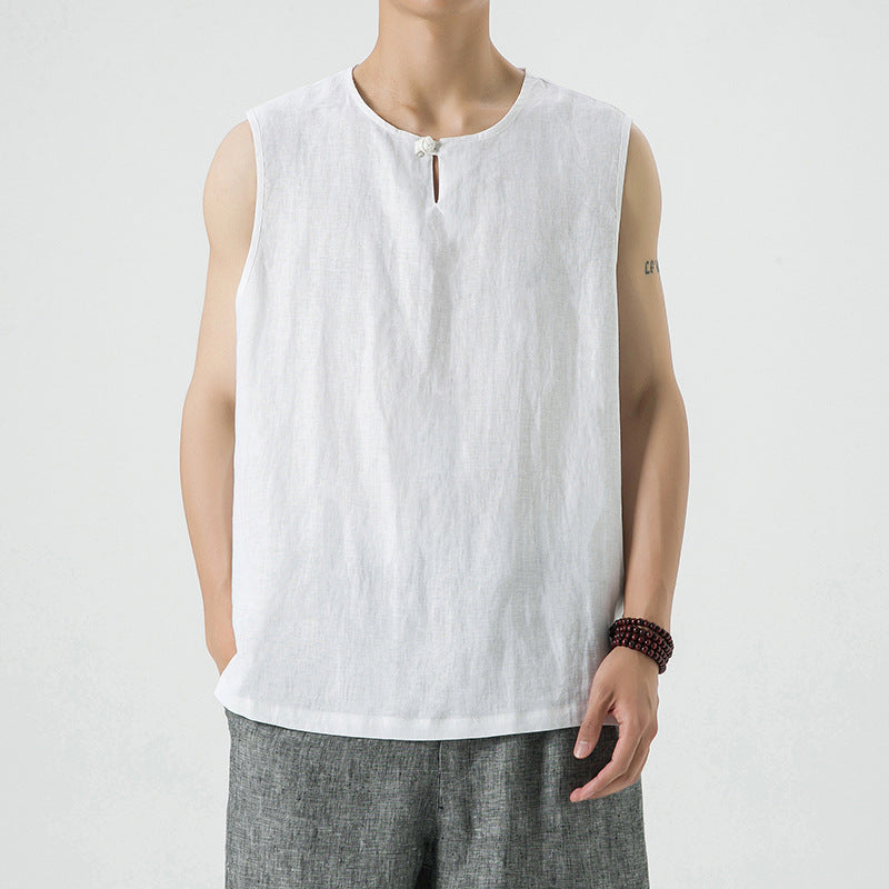 Linen Vintage Loose Vest