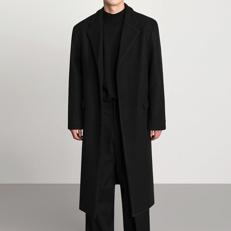 Mid-length Loose Woolen Coat