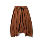 Summer Loose Low-crotch Baggy Cropped Pants