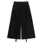 Three-dimensional Flower Loose Two-piece Suit