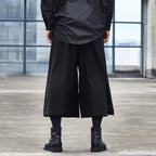 Casual Wide Leg Culottes Hakama Pants