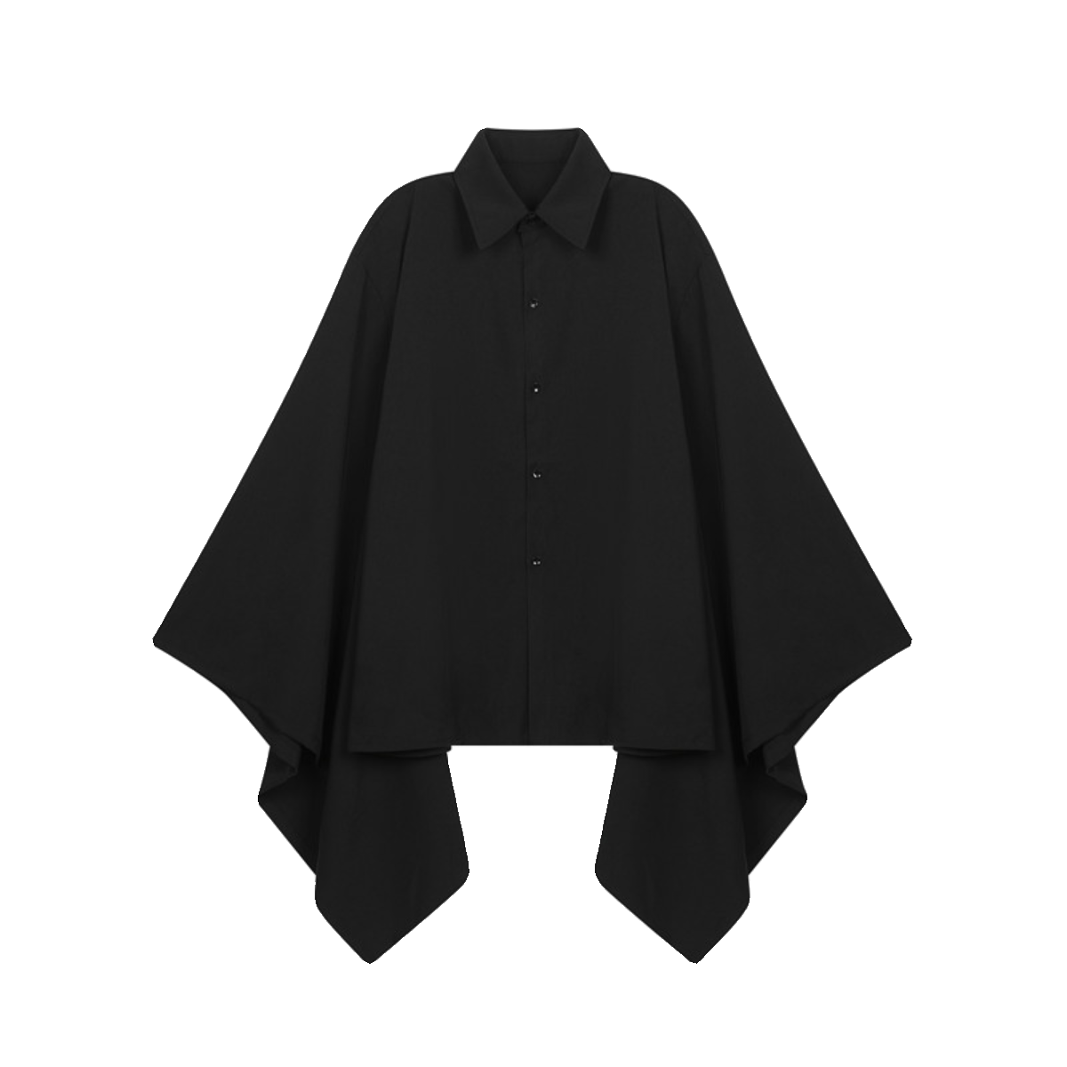 Large Sleeve Dark Casual Shirt