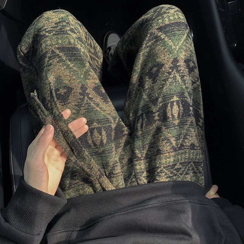 Jacquard Hooded Sweatshirt Casual Sports Sweatpants Two-piece Set