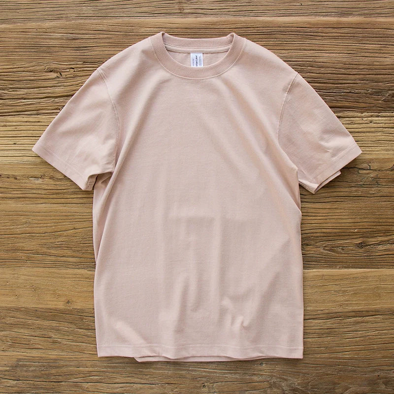 Solid Color Round Neck Loose Casual T-shirt