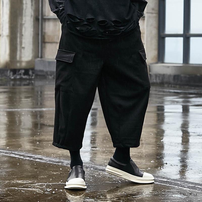 Dark Straight Leg Slacks